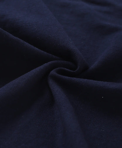 Navy Blue Bear Printed Cotton Loungewear for Kids