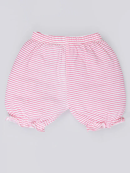 Cotton Printed Frock & Hot Pant Set