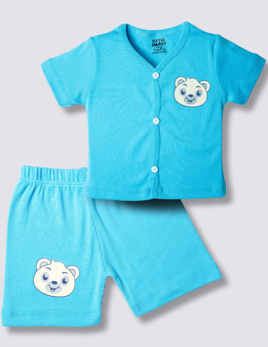 Cotton Baby Boys Jhabla Set