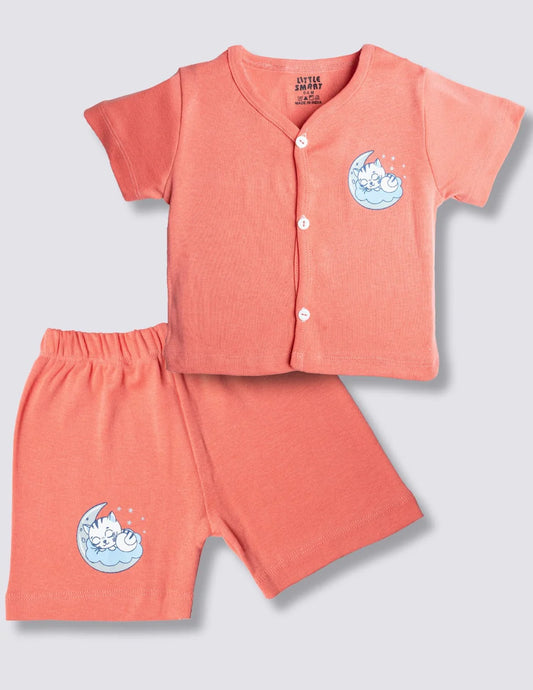 Cotton Baby Boys Jhabla Set