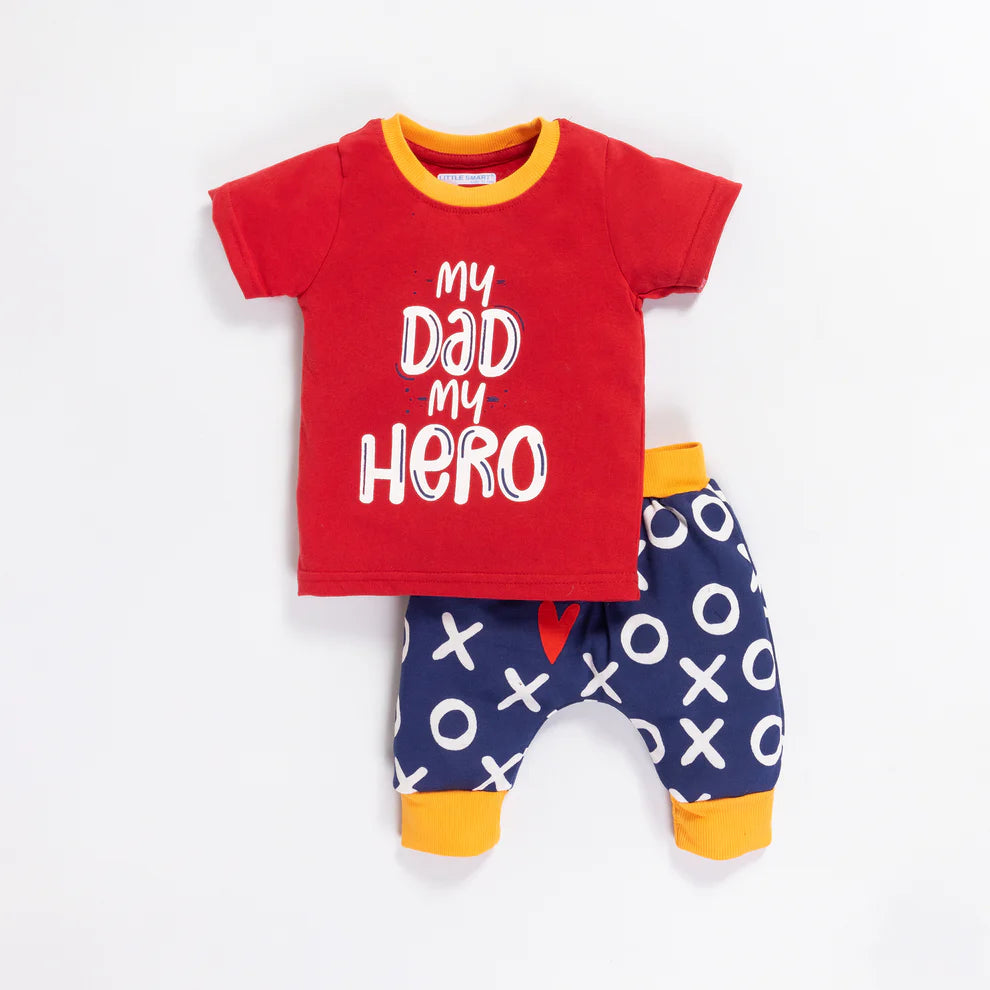 Boys Printed Diaper Suit Set