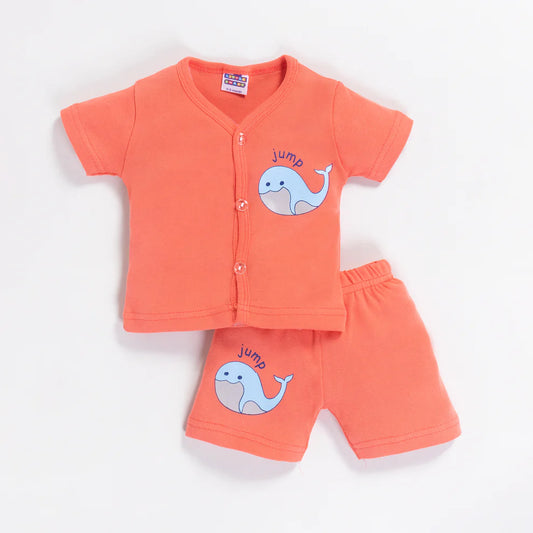 Cotton Baby Boys Jhabla Set